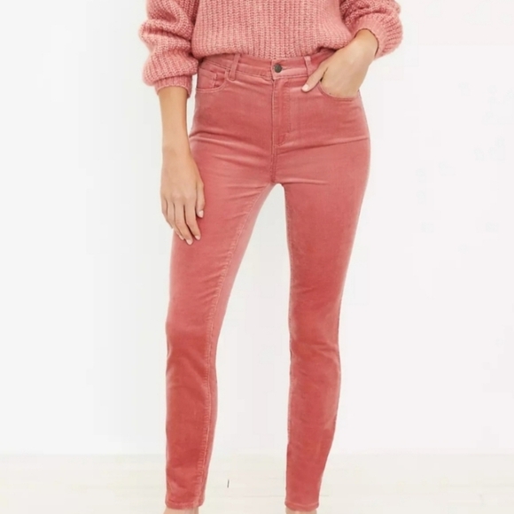 Loft Corduroy High Waist SKinny Jeans Pants - Picture 1 of 12